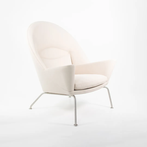 Cream Oculus Lounge Chair by Hans Wegner for Carl Hansen, 2018