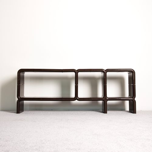 Brown Umbo Modular Console by Kay Leroy Ruggles, 1970