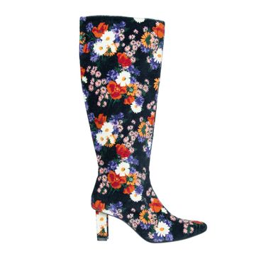 Staud Velvet Floral Boots