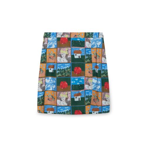 Hanthis Elma Etek Mini Skirt