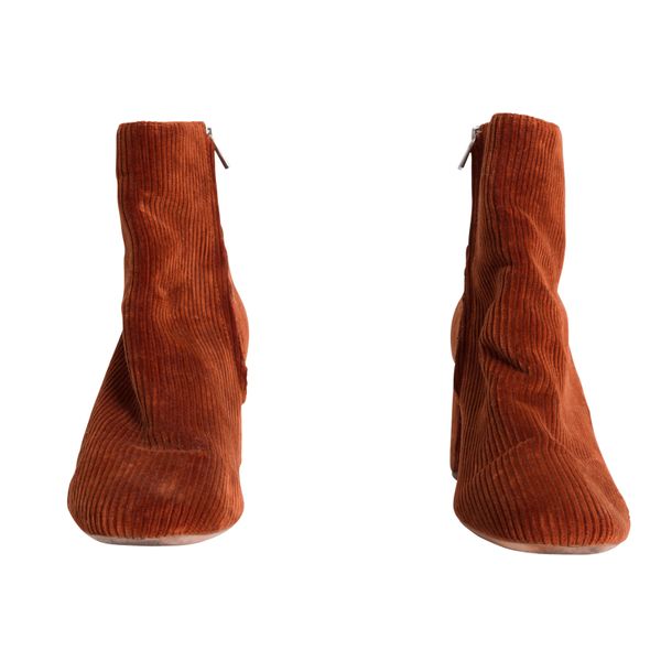 Loeffler Randall Corduroy Ankle Boot - Rust