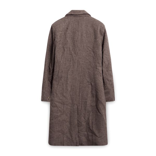 Designers Remix Charlotte Eskildsen Wool Houndstooth Peacoat - Brown