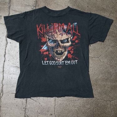 Vintage Black 'Kill em all' t-shirt