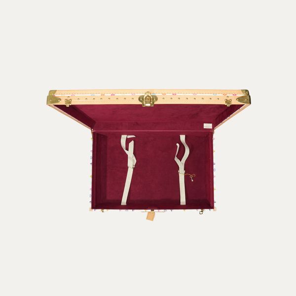 Louis Vuitton x Murakami White Monogram Alzer 80 Trunk