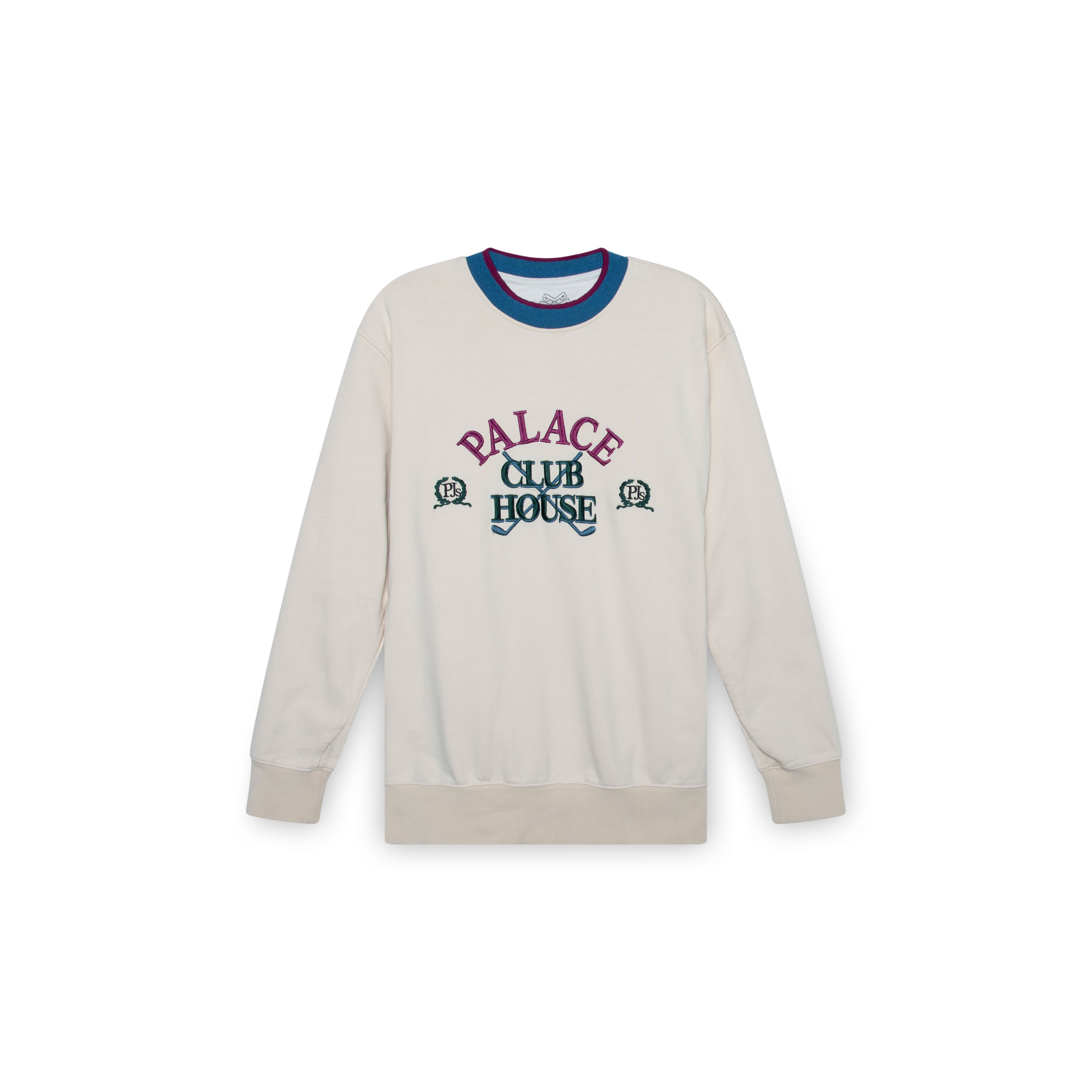 Palace Club House Embroidery Sweatshirt by Hayley Kuniansky Basic.Space