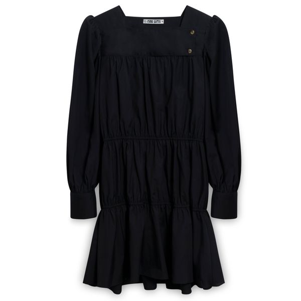 Ciao Lucia Alessandra Black Cotton Dress