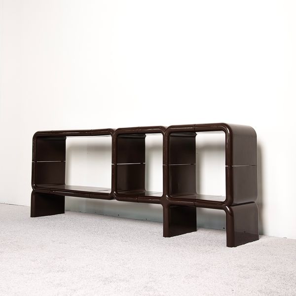 Brown Umbo Modular Console by Kay Leroy Ruggles, 1970