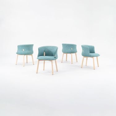 Set of 4 Peg Arm Chairs by Nendo for Cappellini, 2022