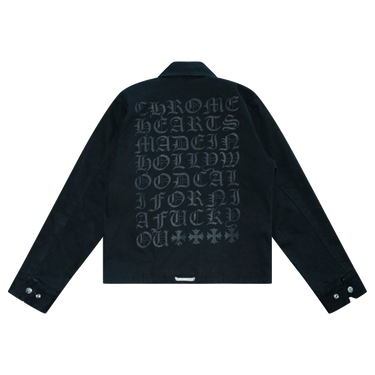 Chrome Hearts Street Meat Zip Up Canvas Jacket