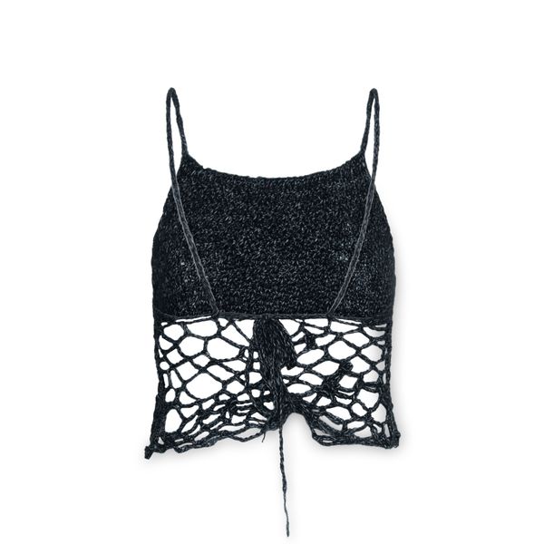 Distressed Top in Black