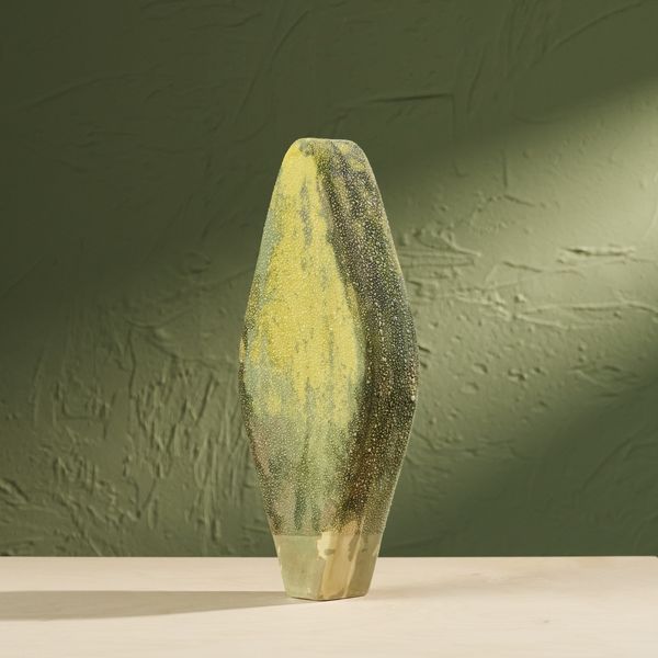 'Condensation' Series C3, Glazed Ceramic Sculpture in Green by Eunsol Kim, The Netherlands, 2025"
