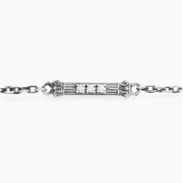 Solo Column Icon Bracelet - Natural Diamonds