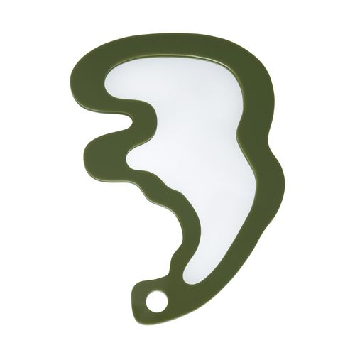 01 Curve Hand Mirror in Olive
