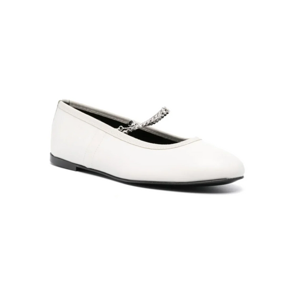 Juliette Chain in Off White Calfskin Leather