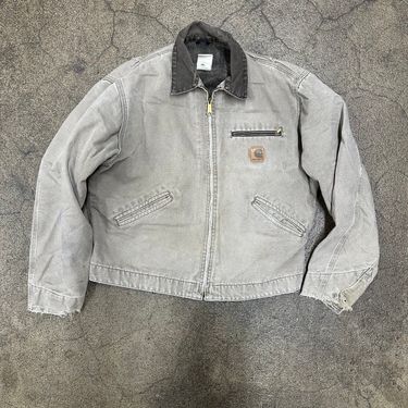 Vintage Grey Carhartt Detroit Jacket