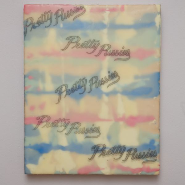 Pretty Pussies Encaustic, 2021