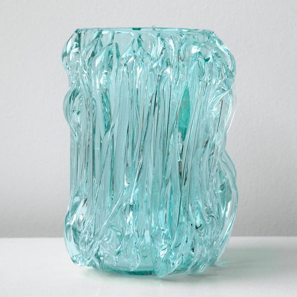 B157 Recycled Glass Medium Vase in Clear