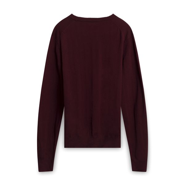 Ami Alexandre Mattiussi Knit Sweater - Burgundy