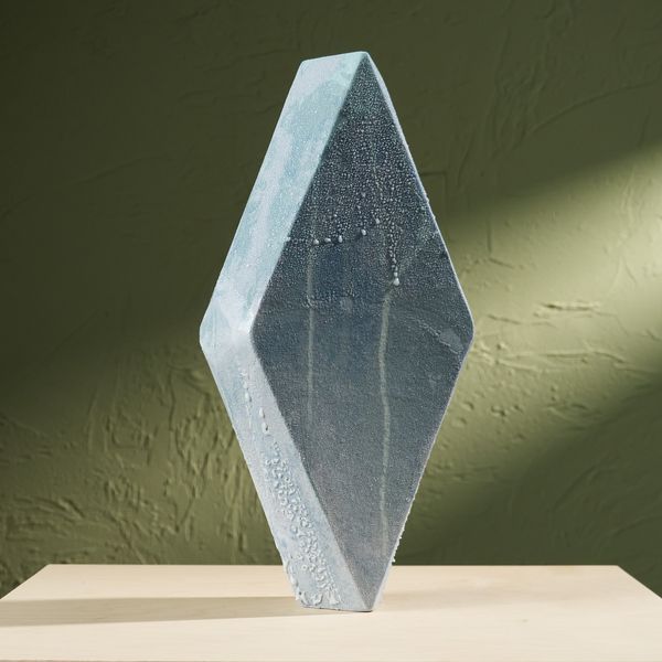 'Condensation' Series, C1, Glazed Ceramic Sculpture in Blue by Eunsol Kim , The Netherlands, 2025"