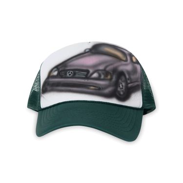 Airbrushed Green SL500 Trucker Hat