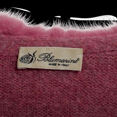 Vintage Blumarine Cardigan with Fur Trim