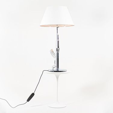 Gun Table Dimmable Floor Lamp in Chrome by Philippe Starck for Flos, 2021