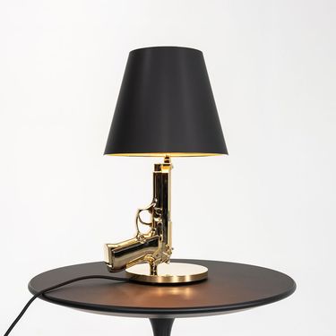 Gun Bedside Lamp in 18k Gold by Philippe Starck for Flos, 2021