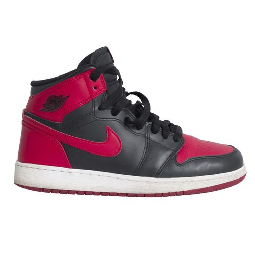 Nike Air Jordan 1 Mid Basketball Shoes - Red/Black