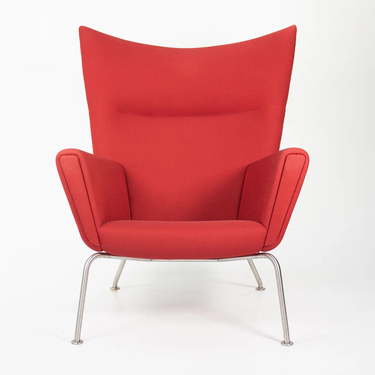 Red Wing Lounge Chair by Hans Wegner for Carl Hansen, 2018