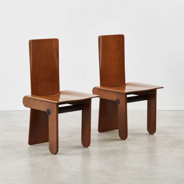 Set of four Carlo Scarpa Dining Chairs Gavina, Italy, 1974