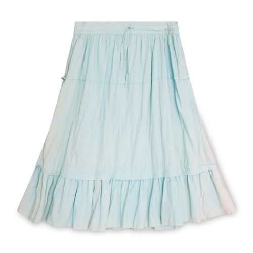Blue Pleated Skirt