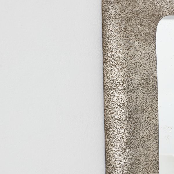Bragalini Silver Repoussé Mirror, Italy, 1960s