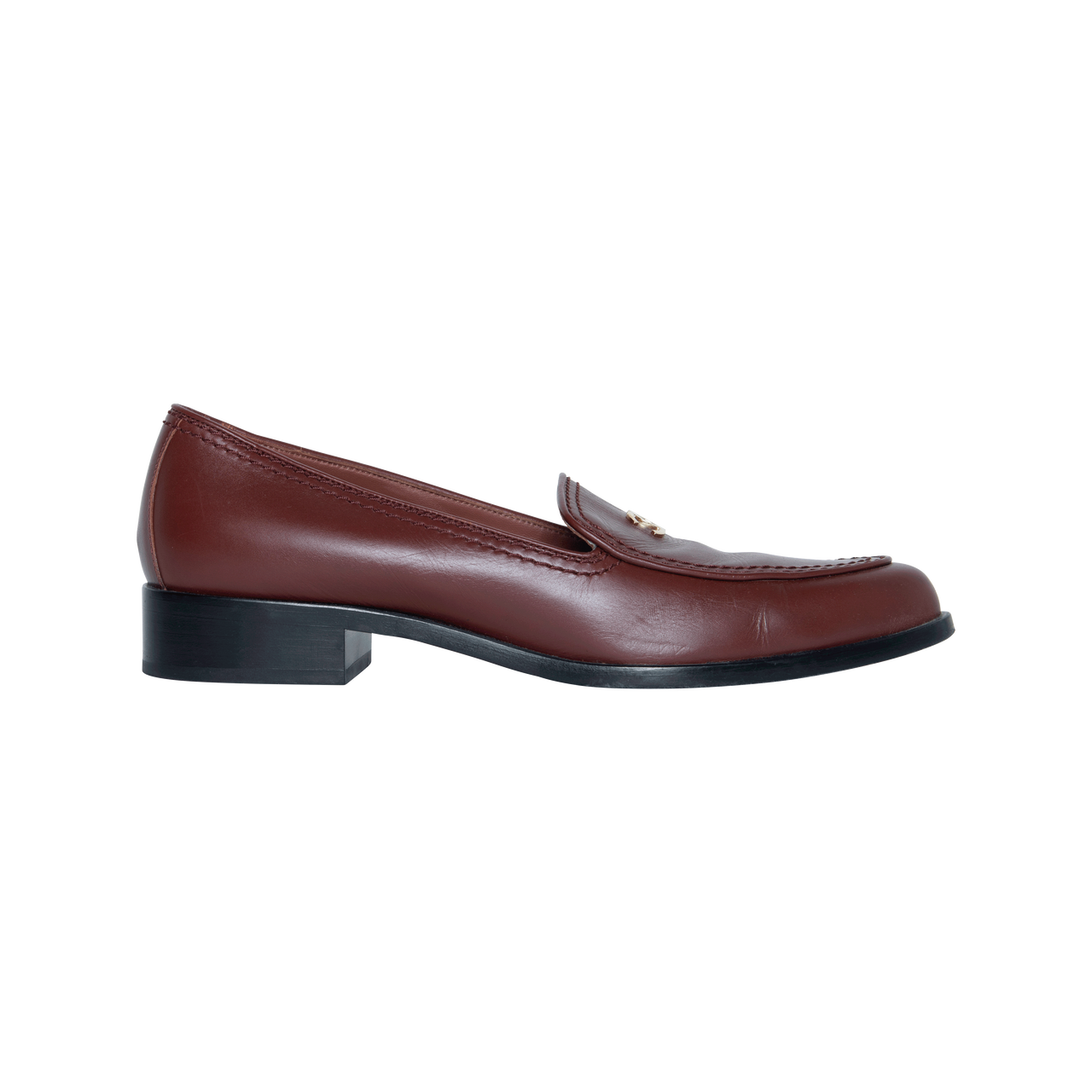 Chanel Brown Leather Loafers by Emily Oberg Basic.Space