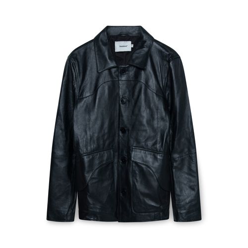 Vintage The Arrivals NYC Leather Jacket - Black by Michelle Li | Basic ...