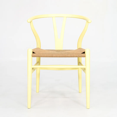 Soft Yellow Wishbone Chair by Hans Wegner for Carl Hansen, 2021