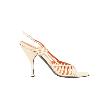 Miu Miu Cream Strappy Heels