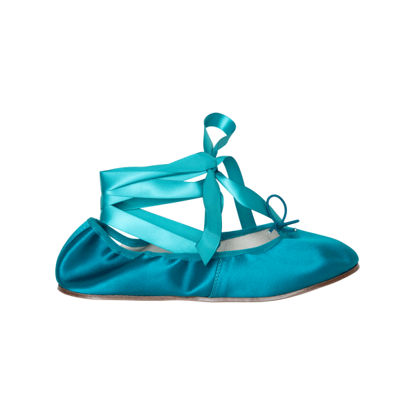 Repetto Teal Sophia Ballerina Flats