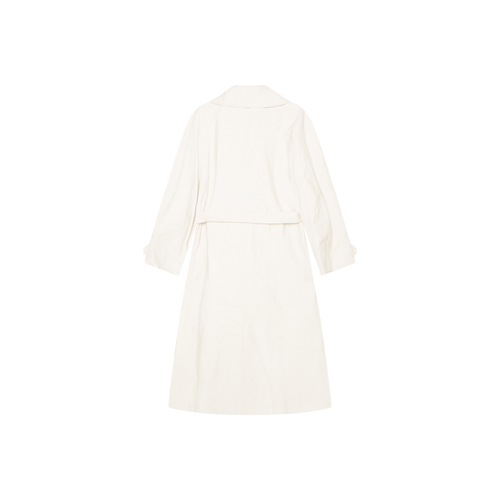 Róhe White Waxed Linen Trench