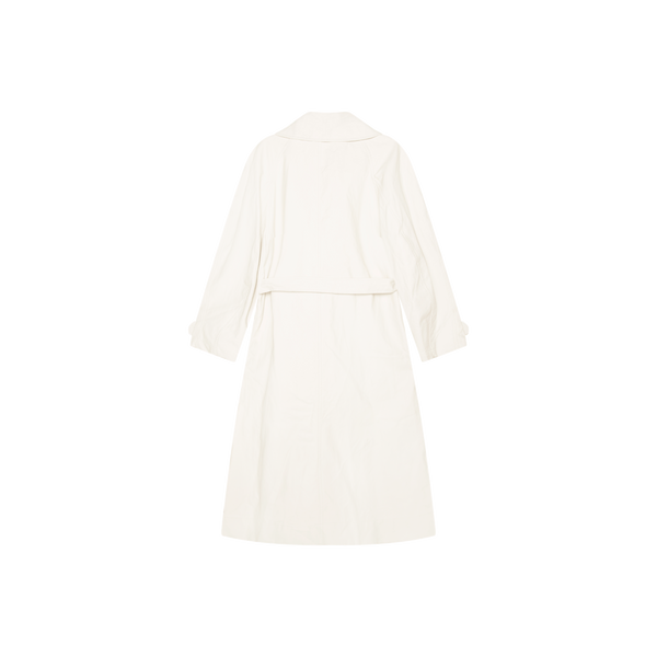 Róhe White Waxed Linen Trench