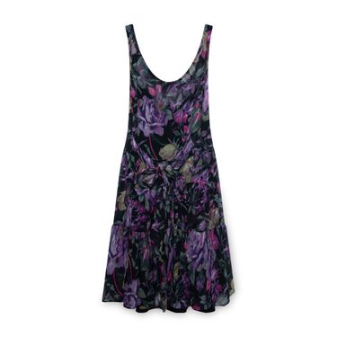 Vintage Betsey Johnson Purple Floral Mini Dress