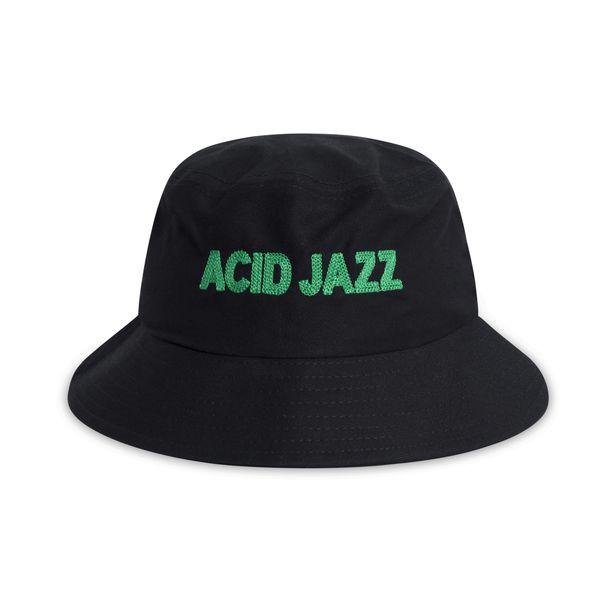 "Acid Jazz" Black Painter Bucket Hat