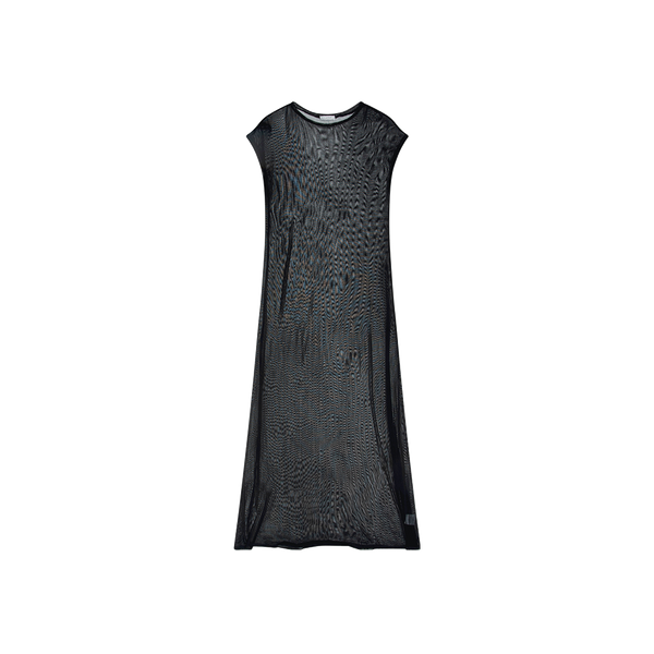 Silk Laundry Sheer Maxi Dress