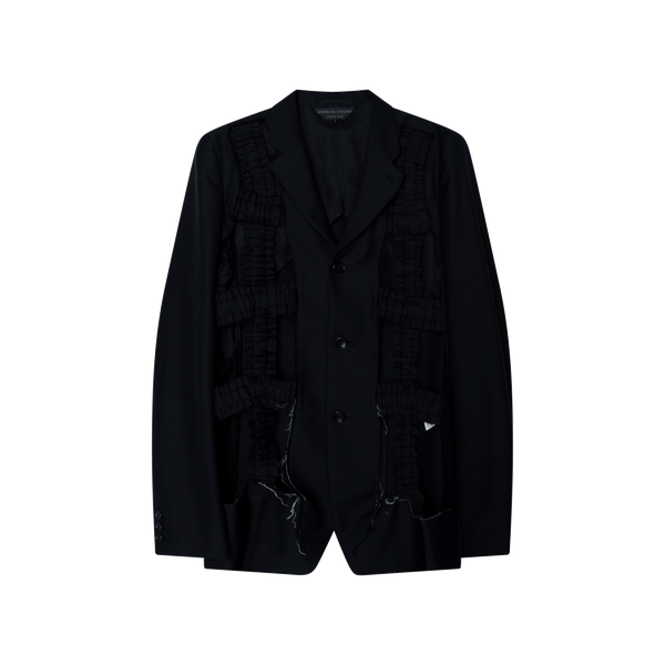 Comme des Garcons Homme Plus Ruched Cut Out Blazer