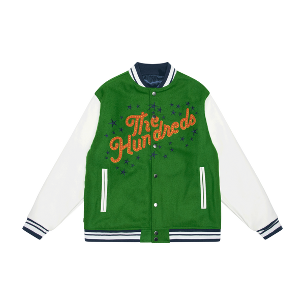 Carrots x The Hundreds Green Varsity Jacket