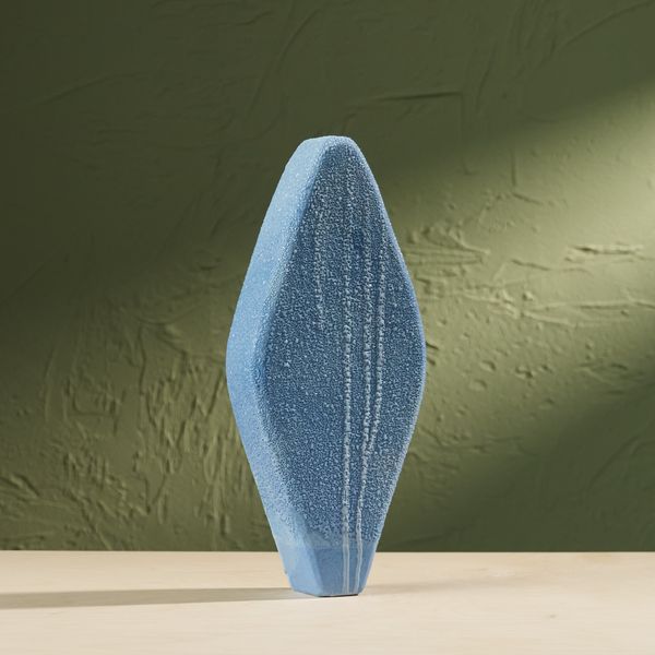 'Condensation' Series C3, Glazed Ceramic Sculpture in Blue by Eunsol Kim, The Netherlands, 2025"