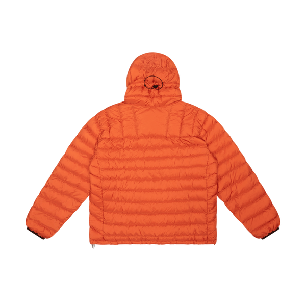 Supreme Orange Micro Down Half Zip Hooded Pullover