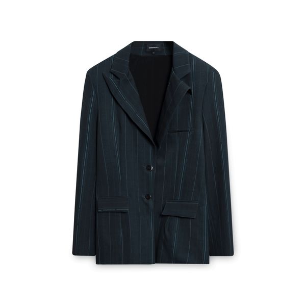 Pinstripe Oversized Blazer