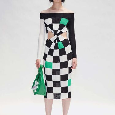 Andersson Bell Checkered Print Dress
