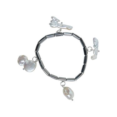 Blob Pearl Italian Link Bracelet