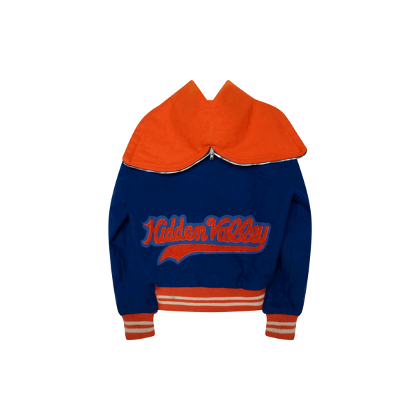 Vintage Blue and Orange Varsity Jacket